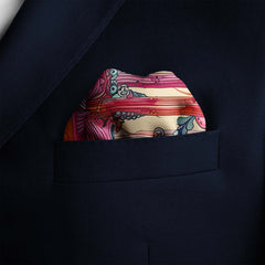 MUSHROOM HEAD SILK POCKET SQUARE