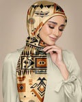 GEOMETRIC PHARAOH SILK WOMEN HIJAB – PREMIUM COLLECTION