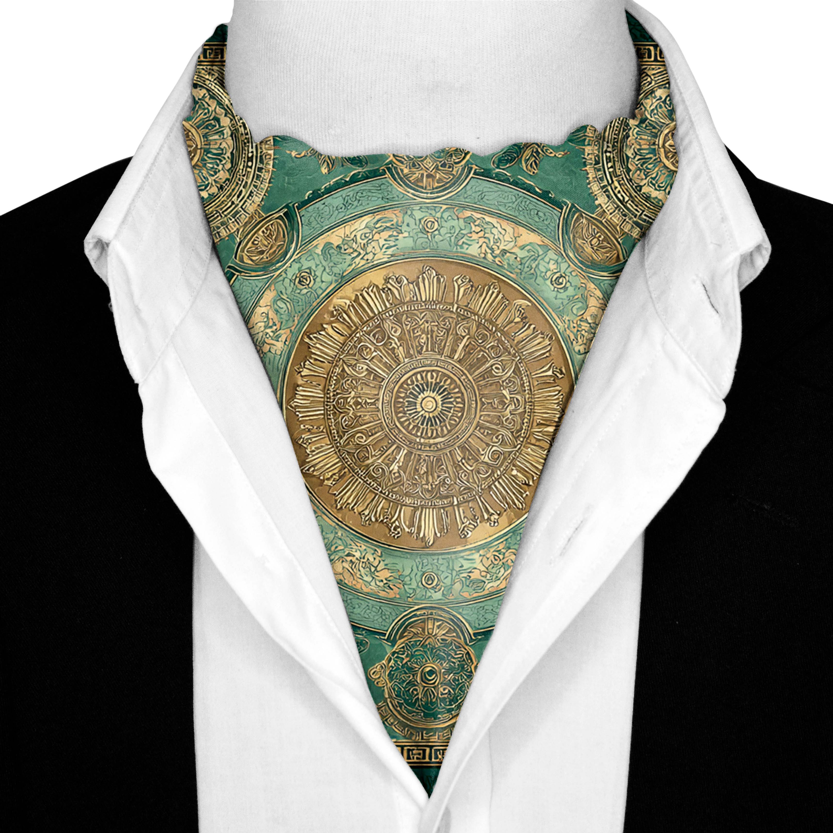 EMPIRE SILK ASCOT AND POCKET SQUARE SET – PREMIUM COLLECTION