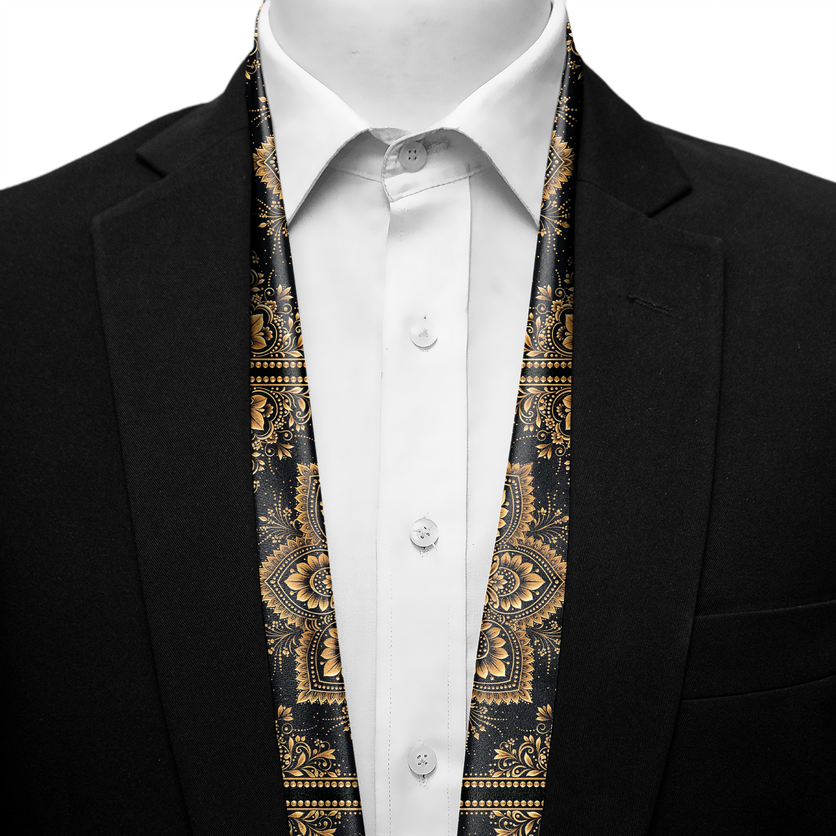 GOLDEN LOTUS MEN SCARF - PREMIUM COLLECTION
