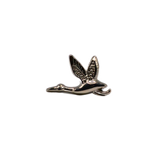 SILVER GOOSE BROOCH