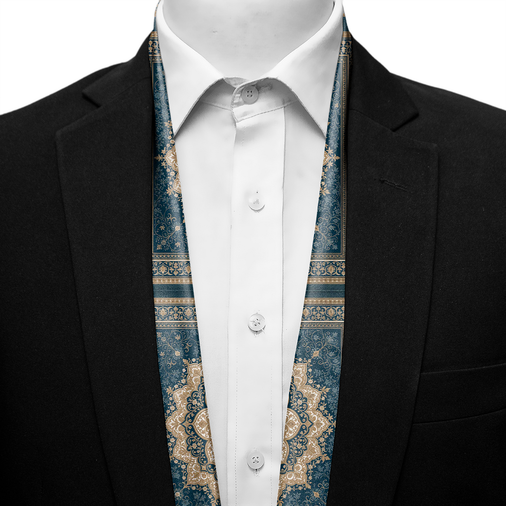 SAPPHIRE MEDALLION MEN SCARF - PREMIUM COLLECTION