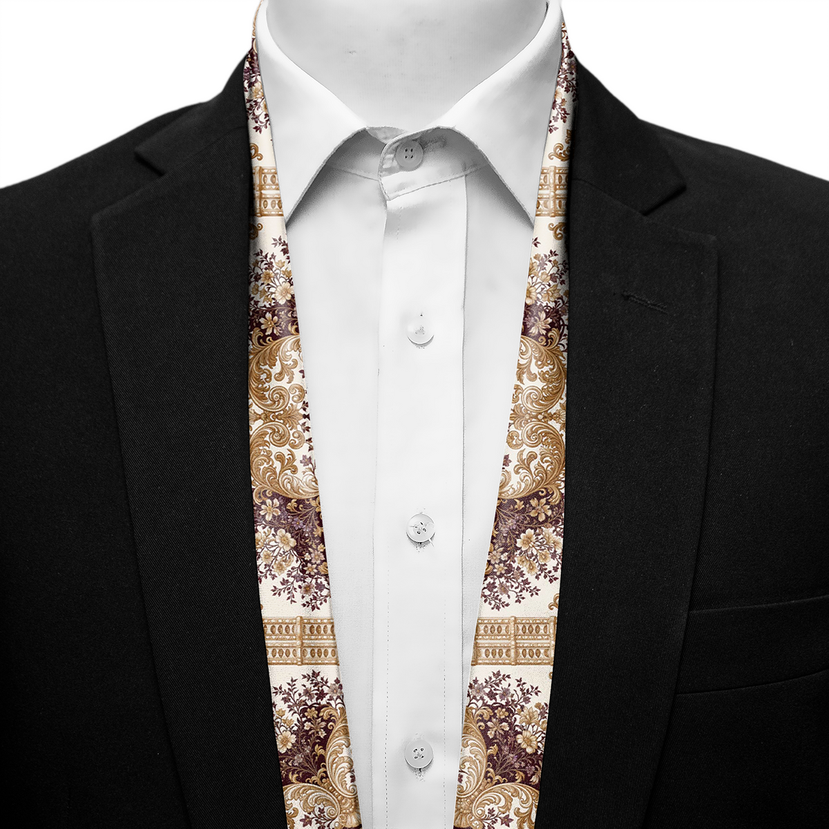 BURGUNDY OPULENCE MEN SCARF - PREMIUM COLLECTION