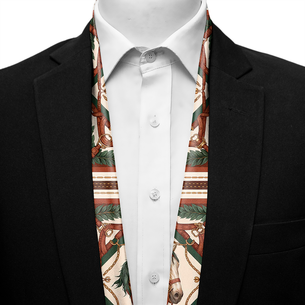 NOBLE SADDLE EMBLEM MEN SCARF - PREMIUM COLLECTION