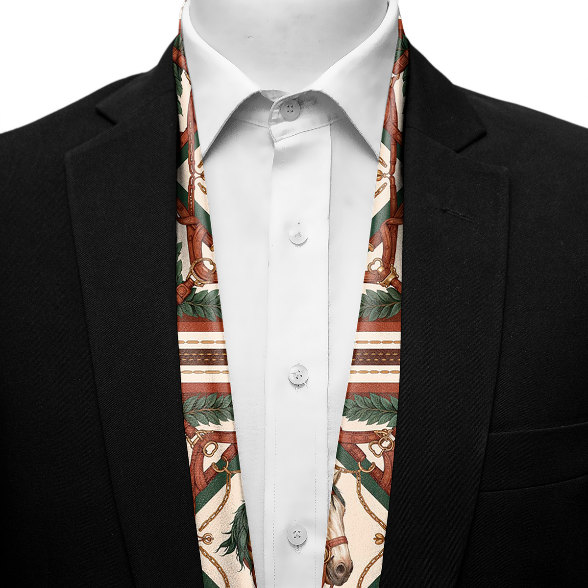 NOBLE SADDLE EMBLEM MEN SCARF - PREMIUM COLLECTION