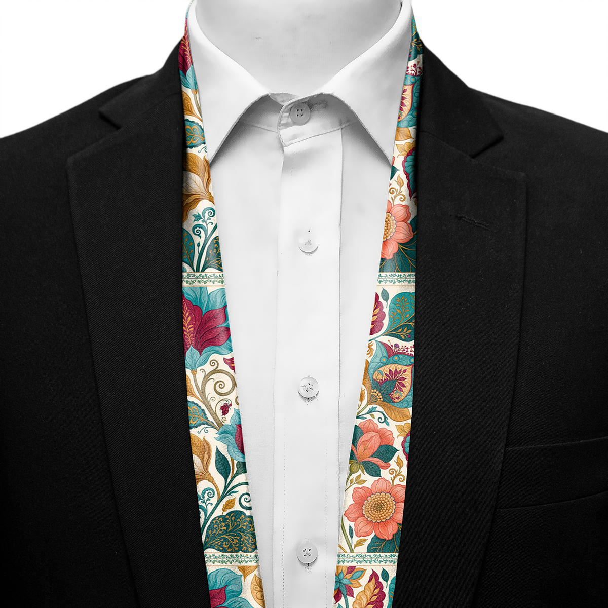 AURORA FOLK BLOOM MEN SCARF - PREMIUM COLLECTION