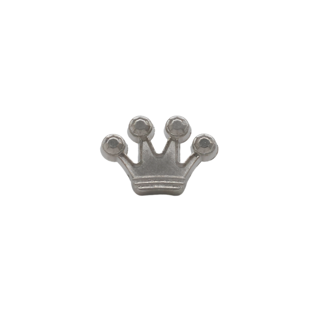 CLASSIC SILVER CROWN BROOCH