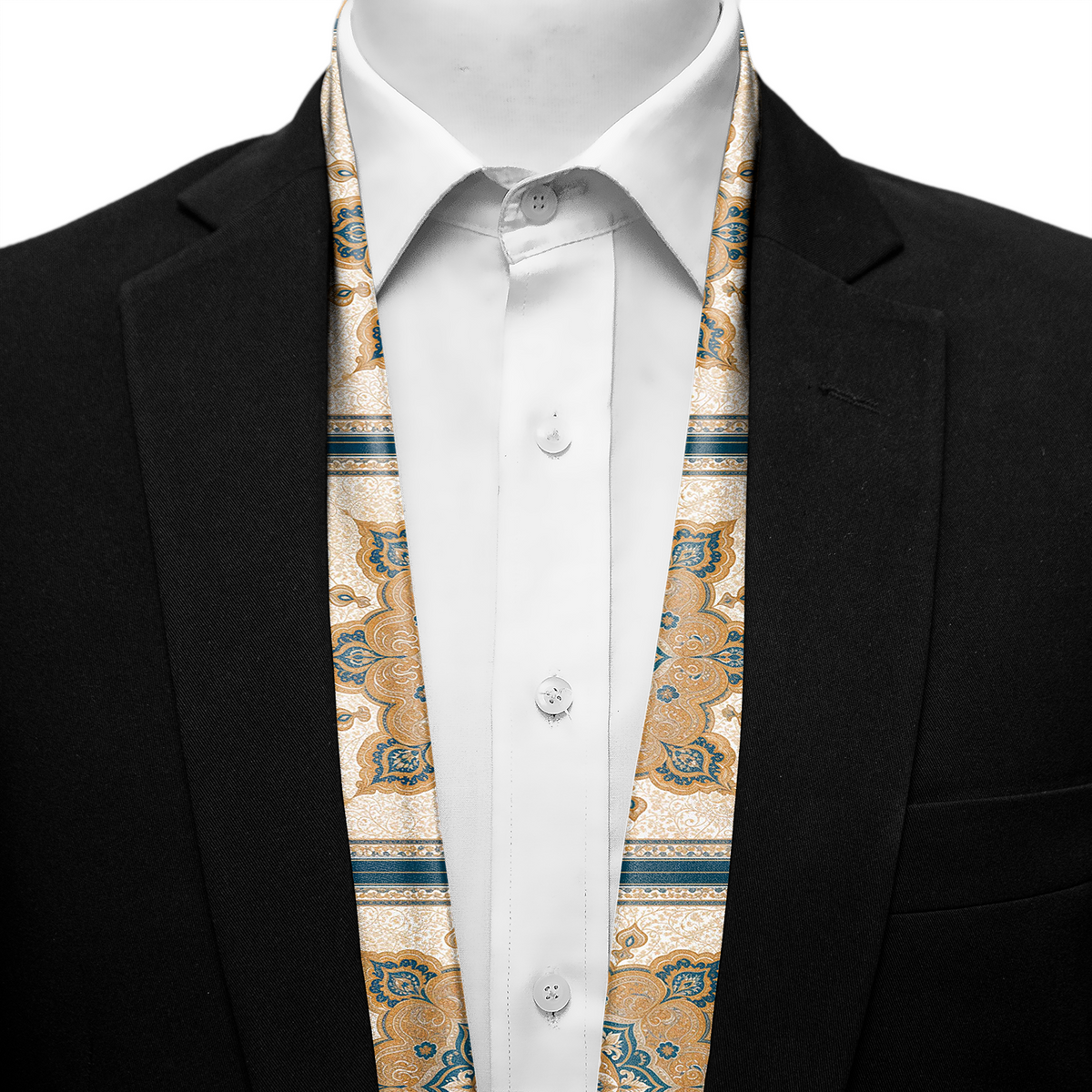 MARRAKESH IVORY MEN SCARF - PREMIUM COLLECTION