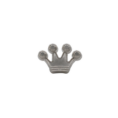 CLASSIC SILVER CROWN BROOCH