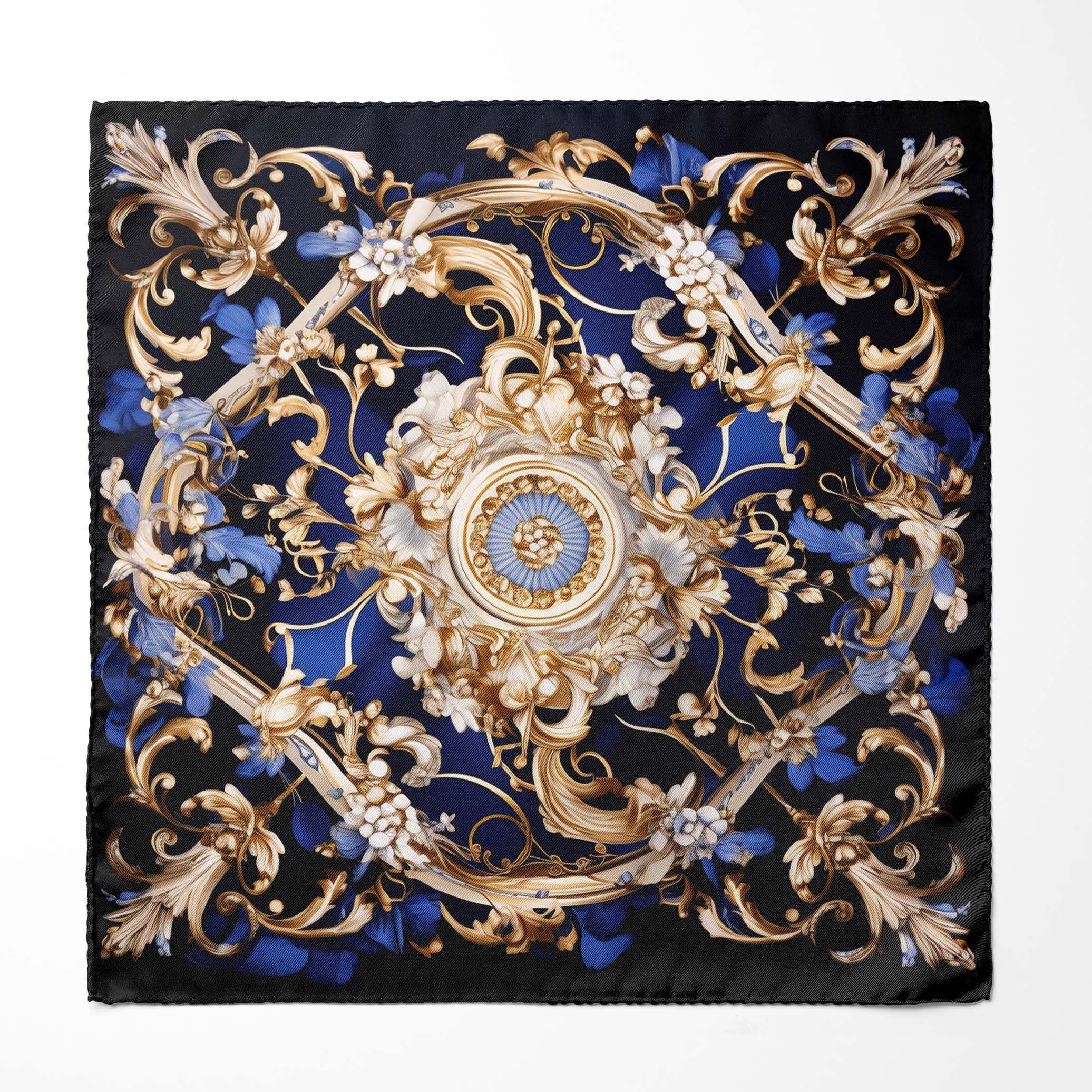 VICTORIAN FLORAL SILK POCKET SQUARES