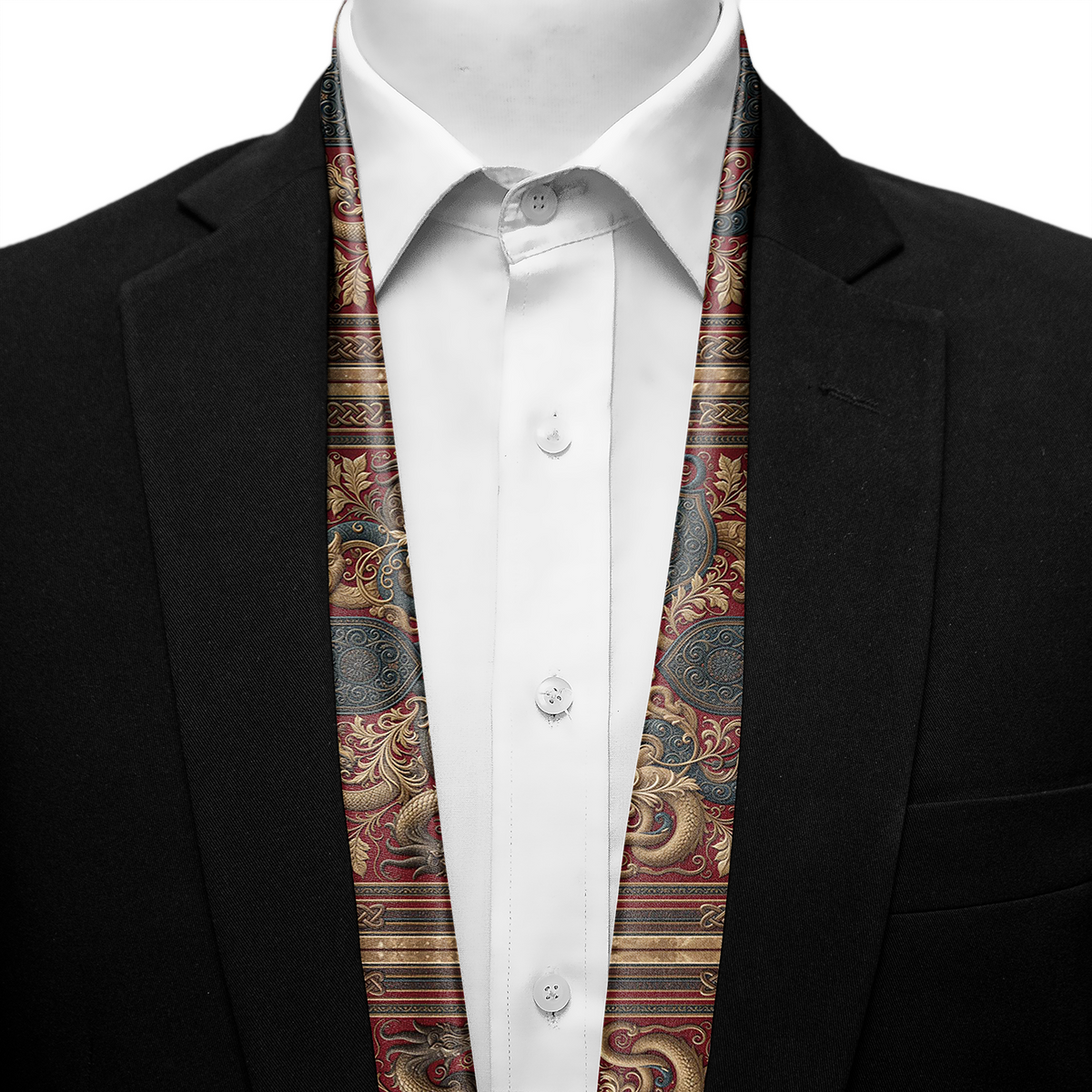 DRAGON DYNASTY MEN SCARF - PREMIUM COLLECTION