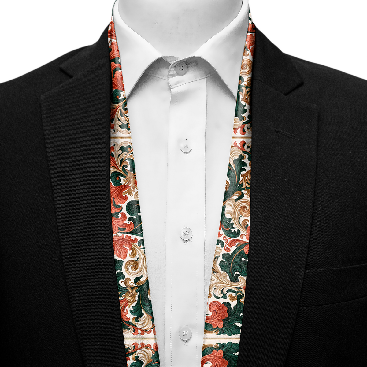FLORENTINE LEAF MEN SCARF - PREMIUM COLLECTION
