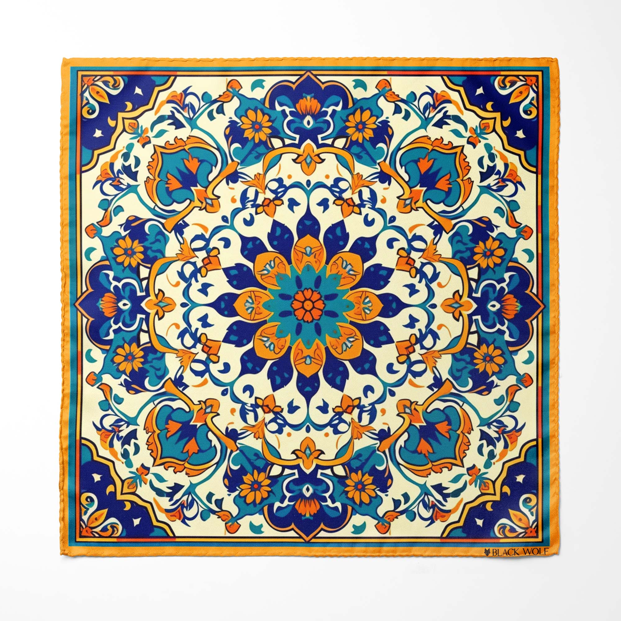 ARABESQUE VINTAGE ELEGANT SILK ASCOT – PREMIUM COLLECTION