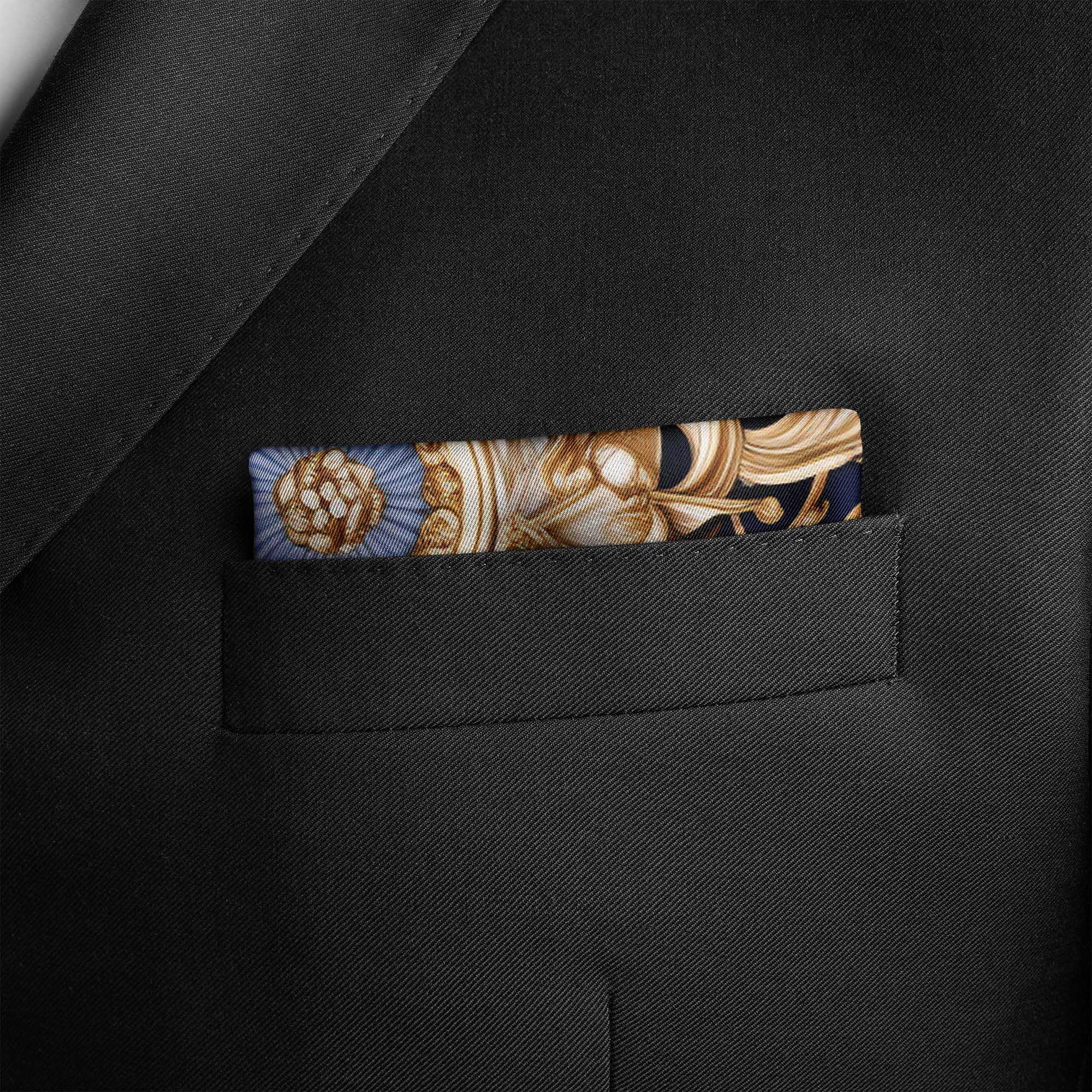 VICTORIAN FLORAL SILK POCKET SQUARES