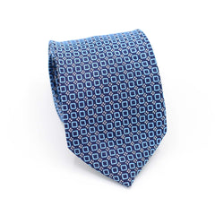 GEOMETRIC PRESTIGE TIE AND POCKET SQUARE SET