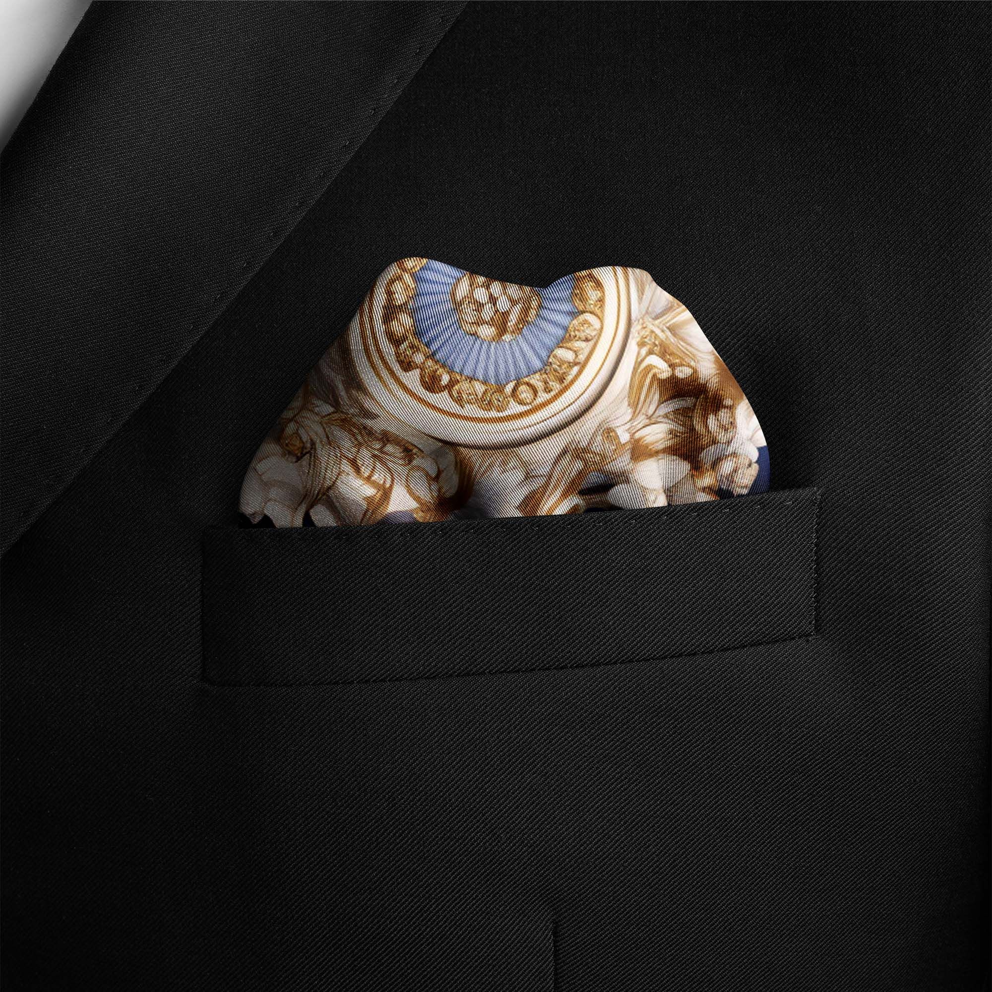VICTORIAN FLORAL SILK POCKET SQUARES