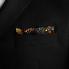 AFRICAN STYLE SILK POCKET SQUARE