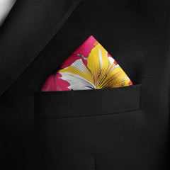 BIRD OF PARADISE SILK POCKET SQUARE