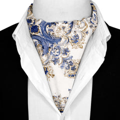 FIORENZA SILK ASCOT AND POCKET SQUARE SET – PREMIUM COLLECTION