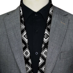 SQUARES GEOMETRIC MEN SCARF - PREMIUM COLLECTION