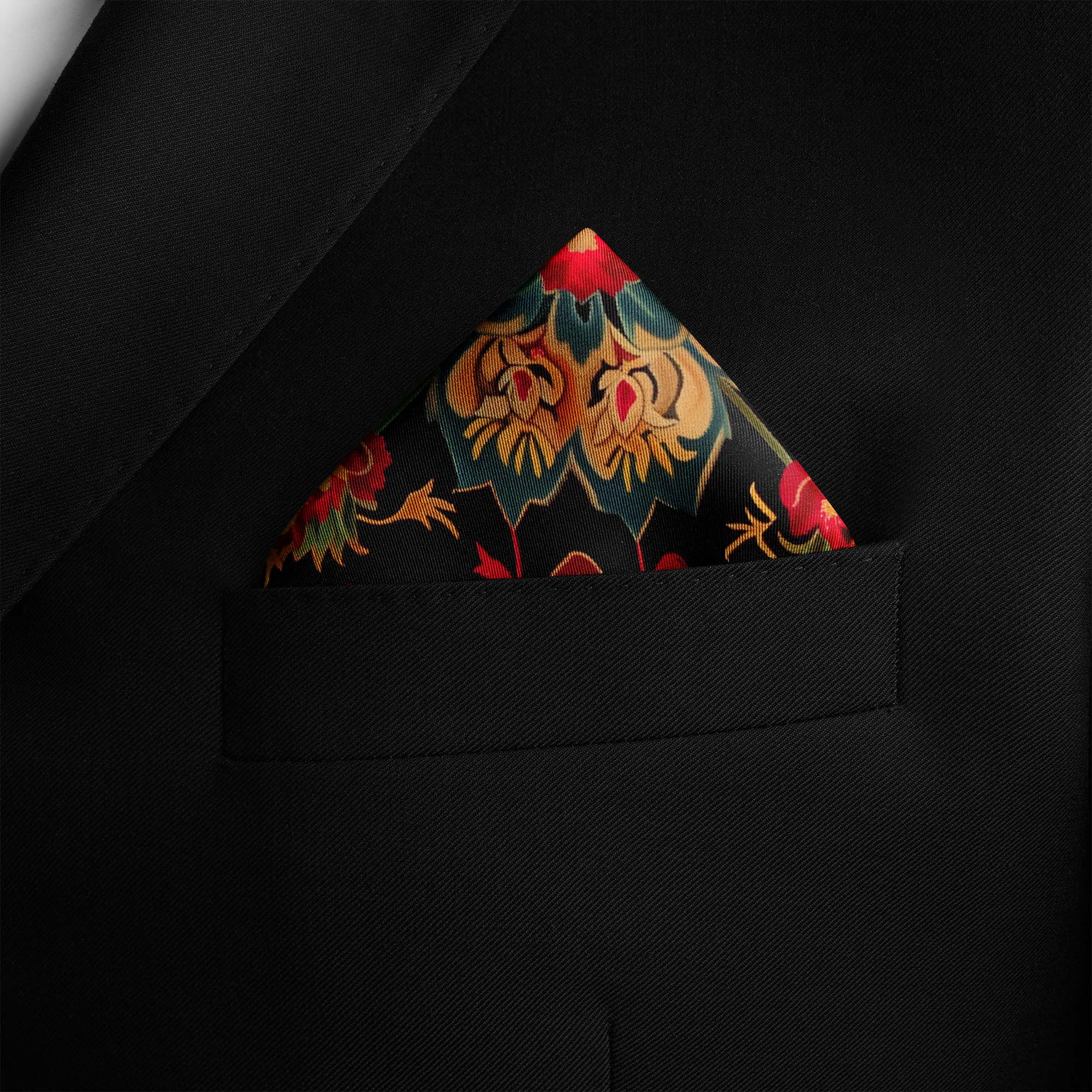 SAFAVIEH HERITAGE SILK POCKET SQUARE