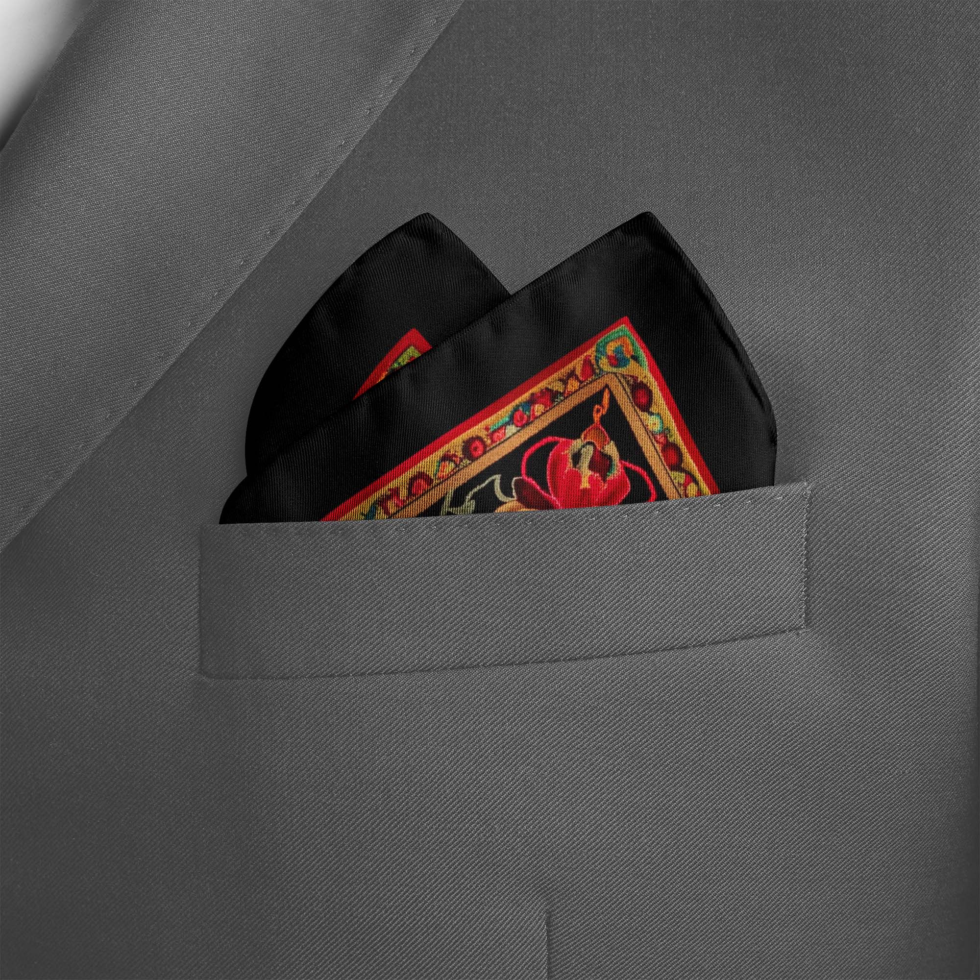 SAFAVIEH HERITAGE SILK POCKET SQUARE