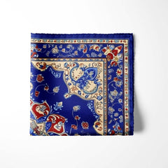 ORNAMENT ASIAN SILK POCKET SQUARE