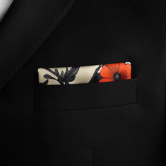 NEO-TRADITIONAL SILK POCKET SQUARE