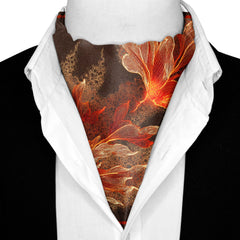 INFERNO SILK ASCOT AND POCKET SQUARE SET – PREMIUM COLLECTION