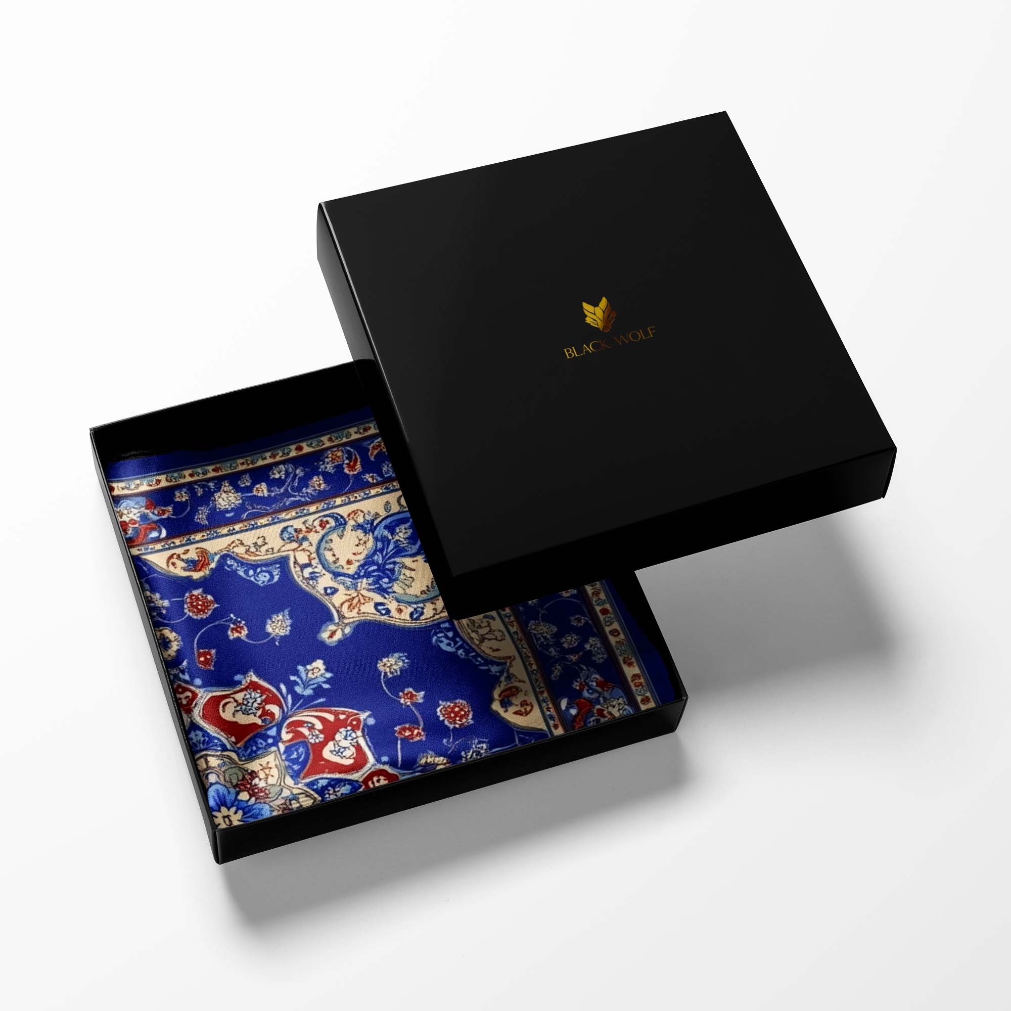 ORNAMENT ASIAN SILK POCKET SQUARE