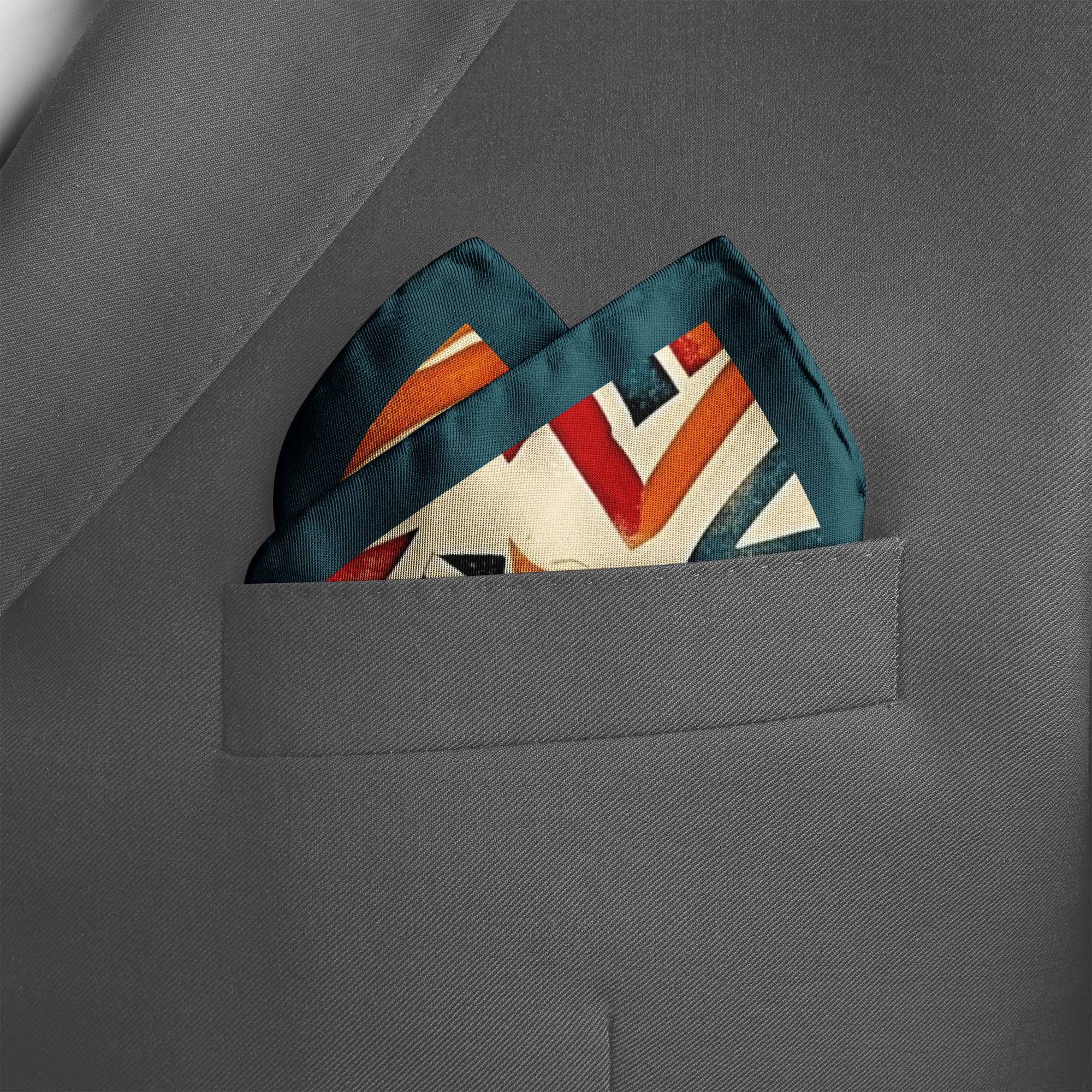 WONDERLAND SILK POCKET SQUARE