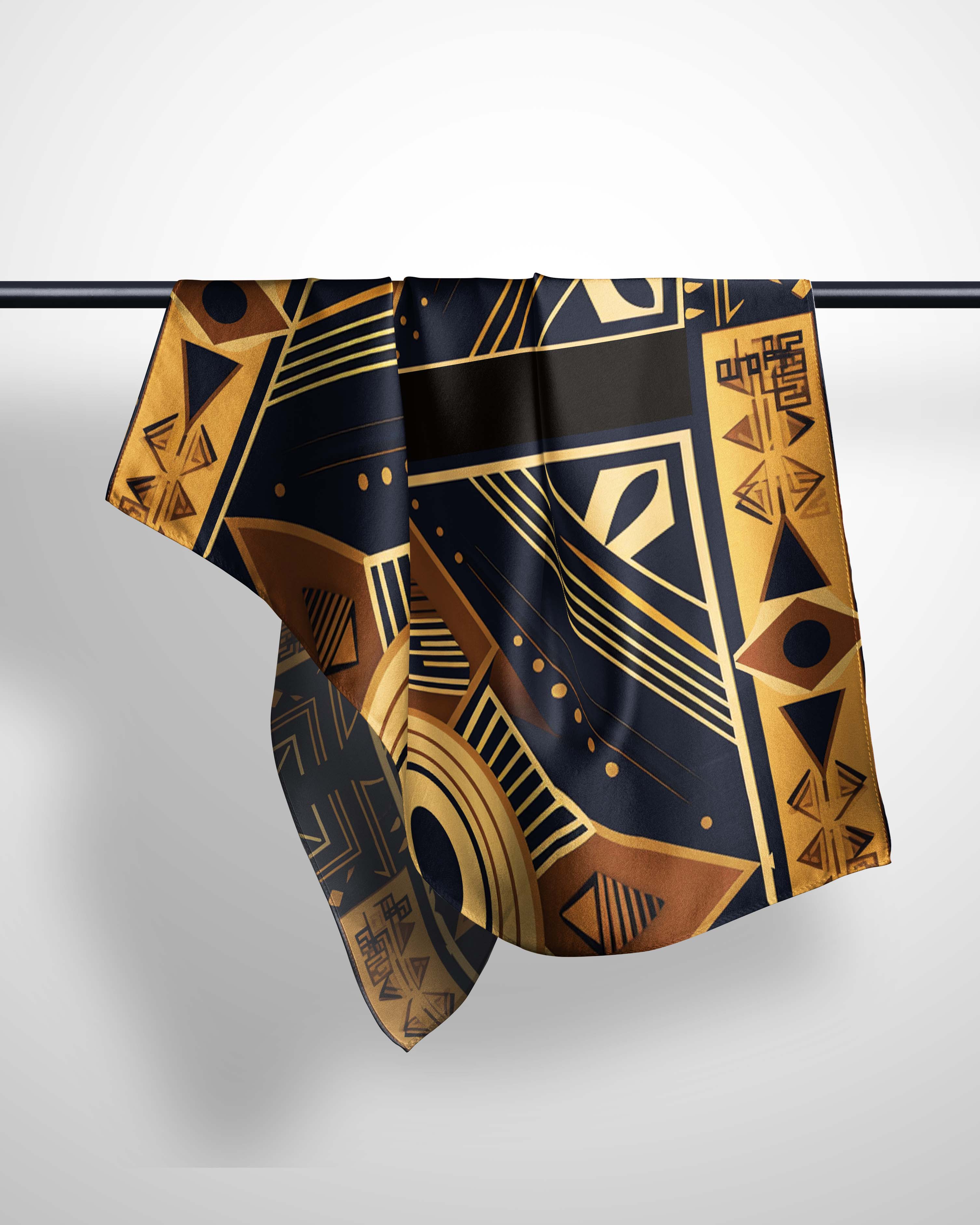 EGYPTION GEOMETRIC SILK WOMEN SCARF – PREMIUM COLLECTION
