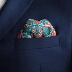 PAISLEY BANDANA SILK POCKET SQUARE