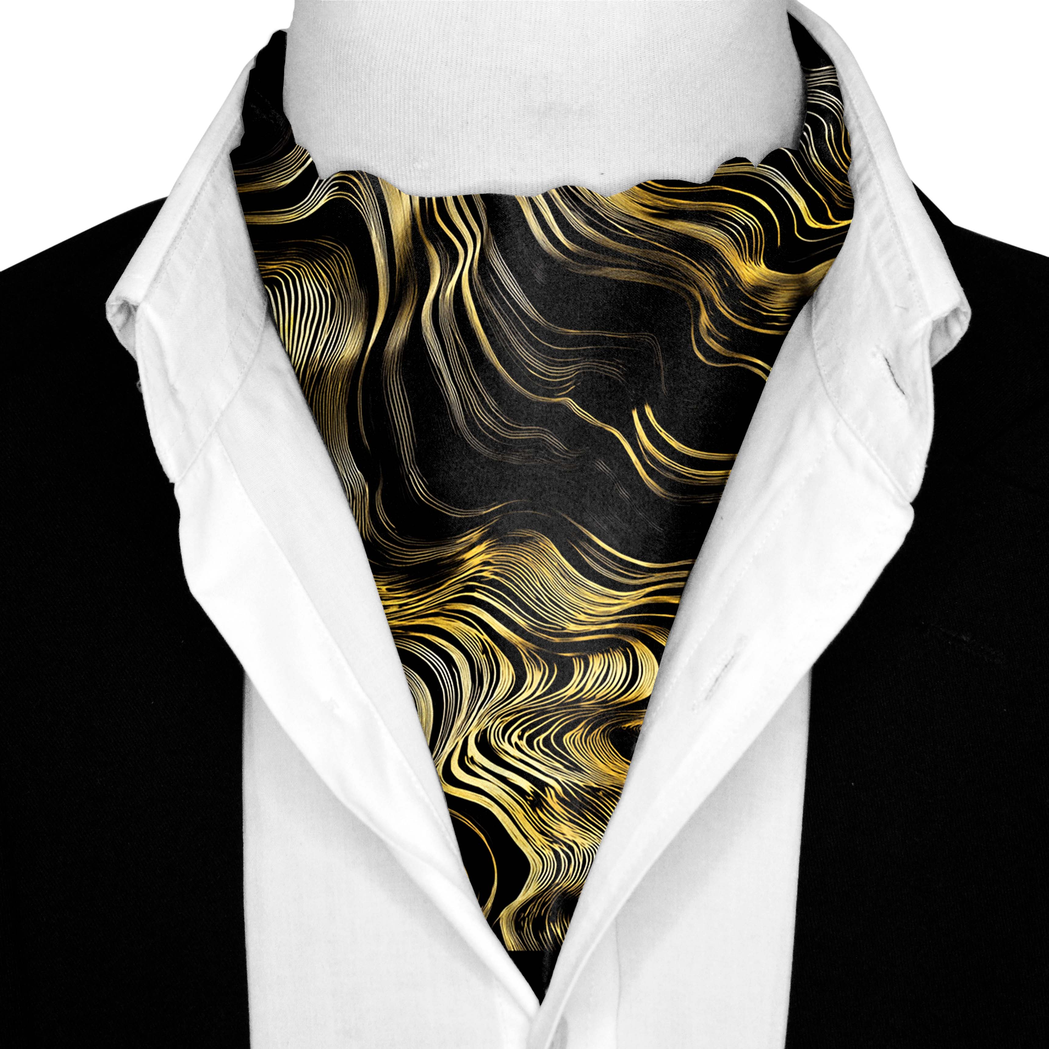 LUXORA SILK ASCOT AND POCKET SQUARE SET – PREMIUM COLLECTION