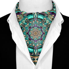 NEON MANDALA SILK ASCOT – PREMIUM COLLECTION