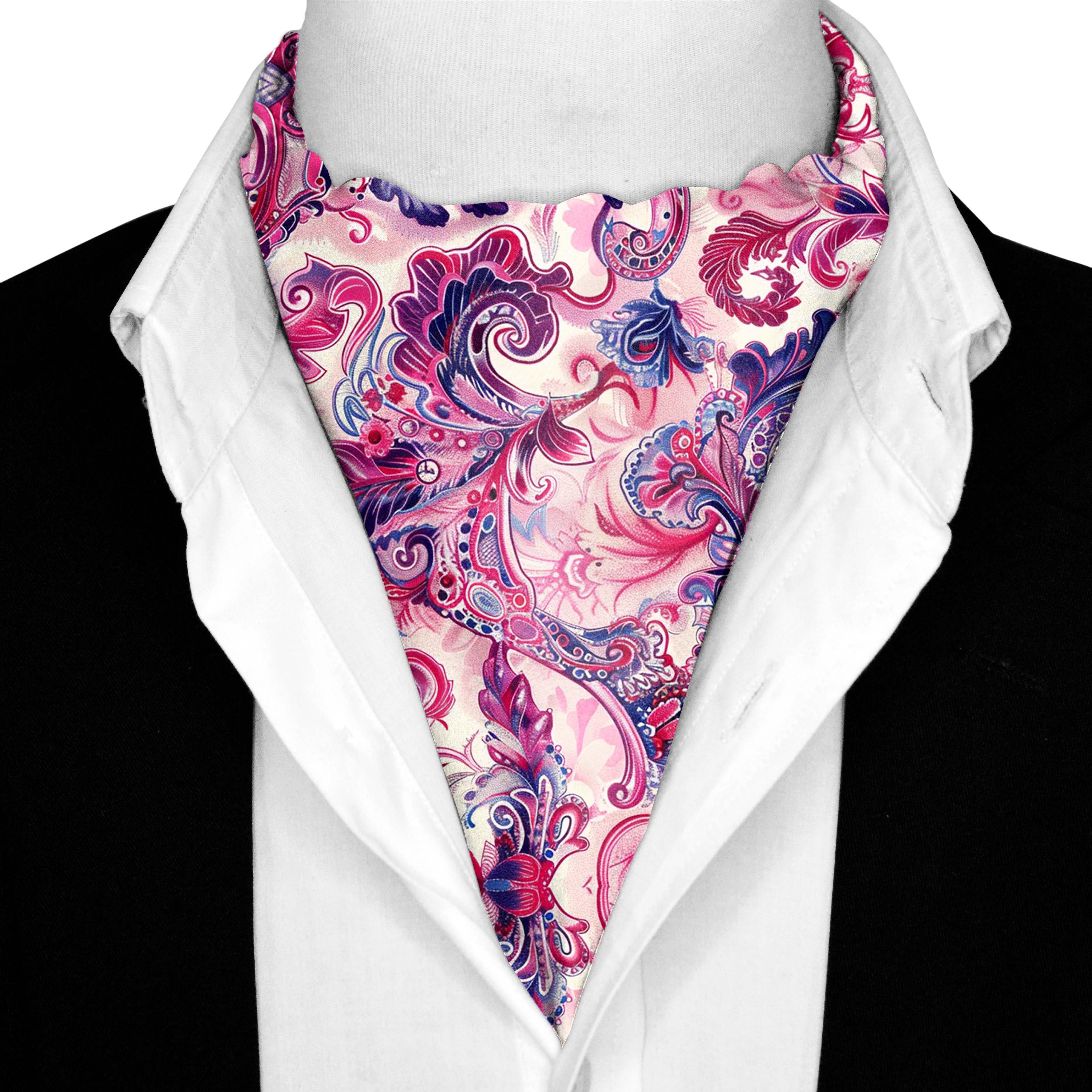 NOA RUDISCH - WICHITA SILK ASCOT AND POCKET SQUARE SET – PREMIUM COLLECTION