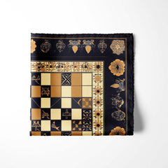 QUEENS GAMBIT SILK POCKET SQUARE