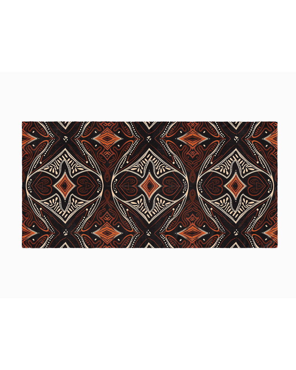 Women's Art Scarf | Art Printed Scarf | Black Wolf