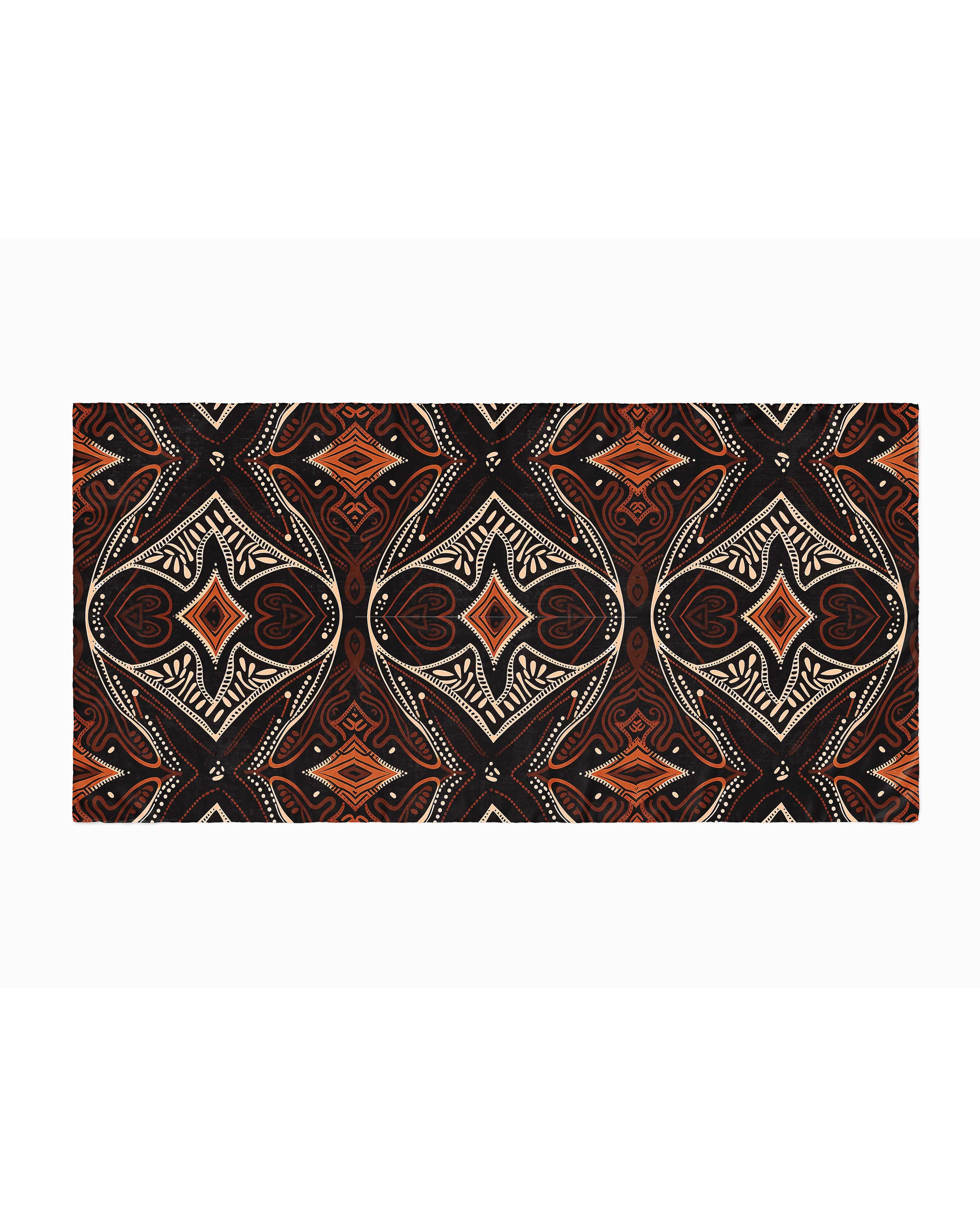 Women's Art Scarf | Art Printed Scarf | Black Wolf