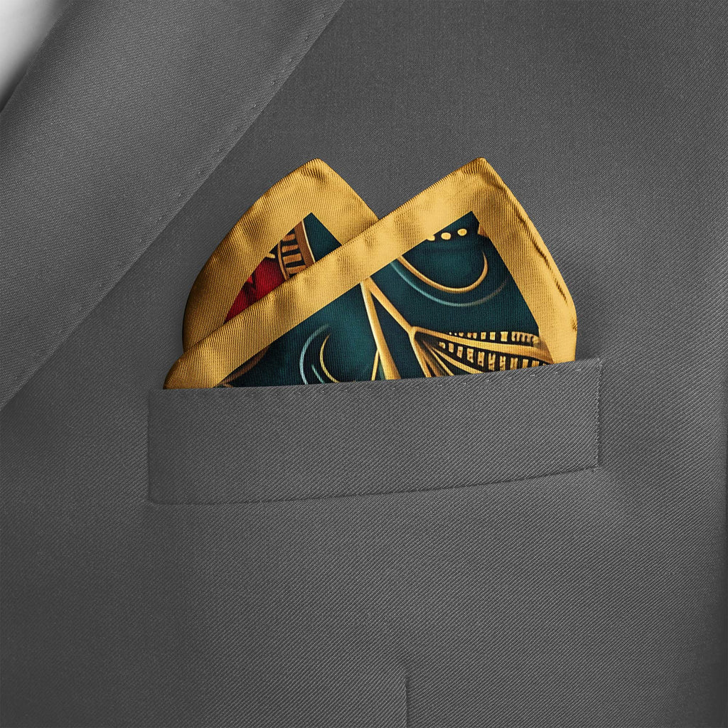 INTRICATE BOHEMIAN SILK POCKET SQUARE