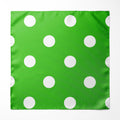 GREEN POLKA DOTS SILK POCKET SQUARE