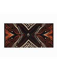 Black Silk Hijab | Black Printed Hijab | Black Wolf