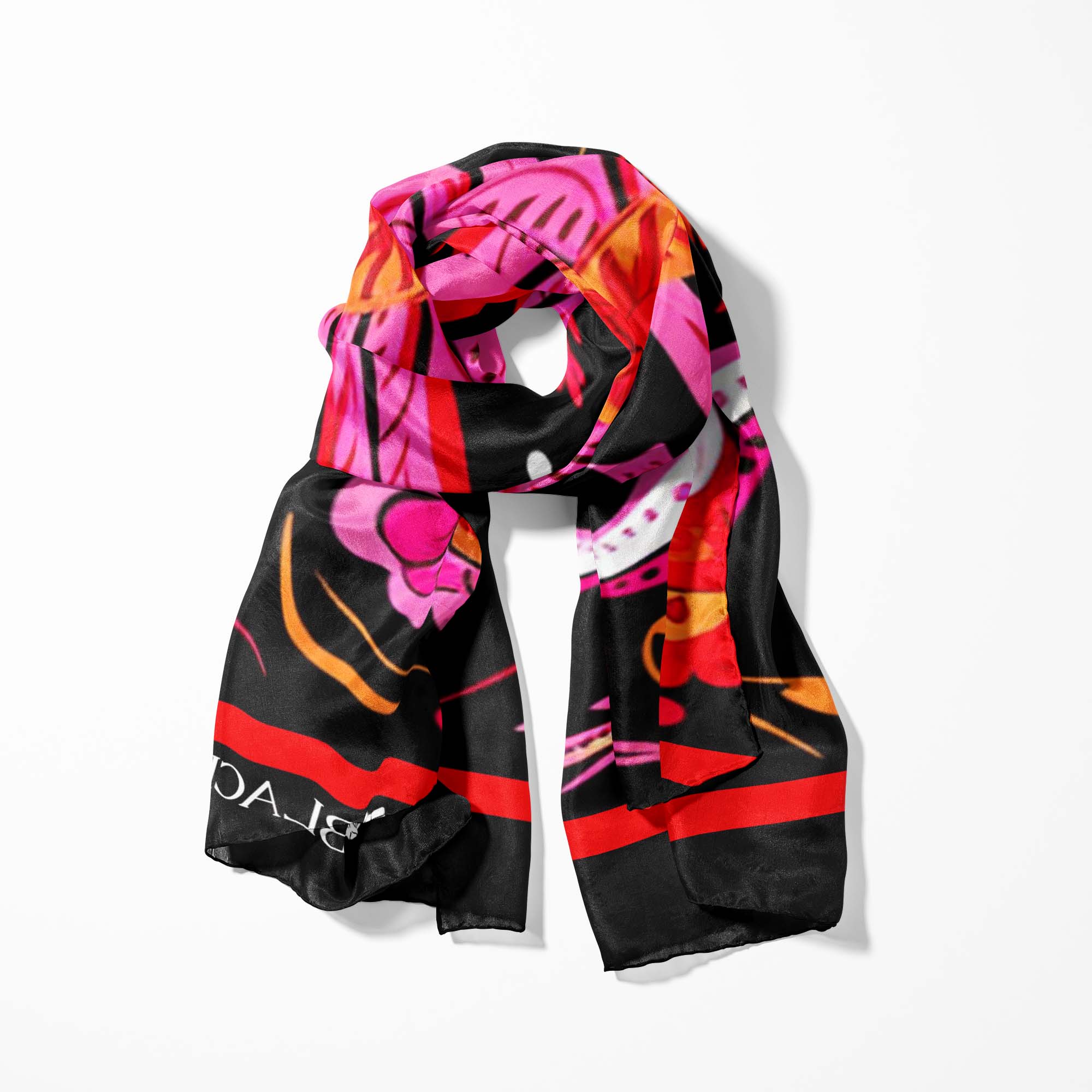 MEXICAN FLOWER MEN SCARF AND POCKET SQUARE SET – PREMIUM COLLECTION
