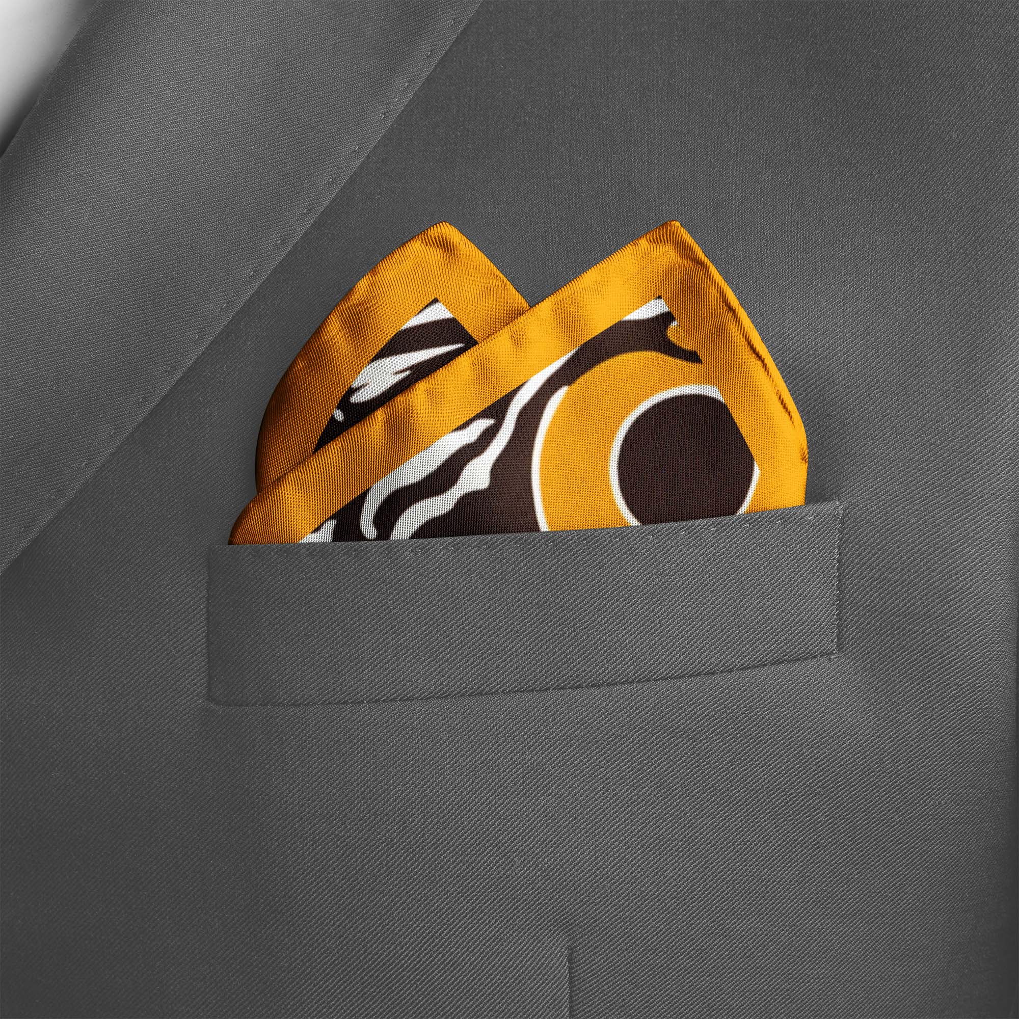 AUSTRALIAN ABORIGINAL SILK POCKET SQUARE