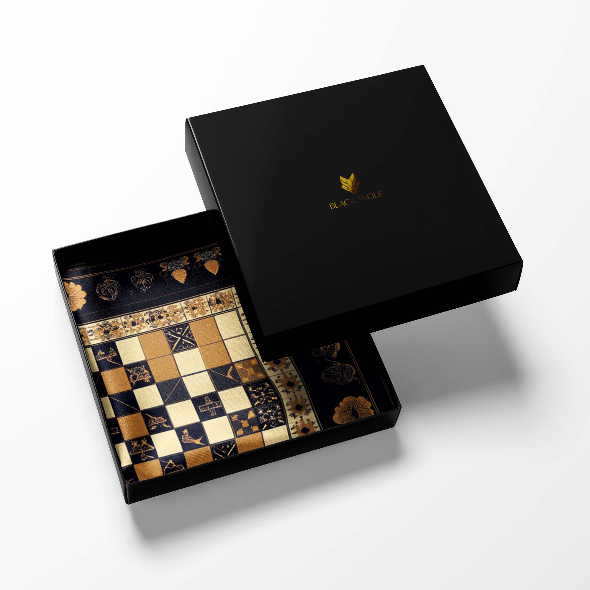 QUEENS GAMBIT SILK POCKET SQUARE