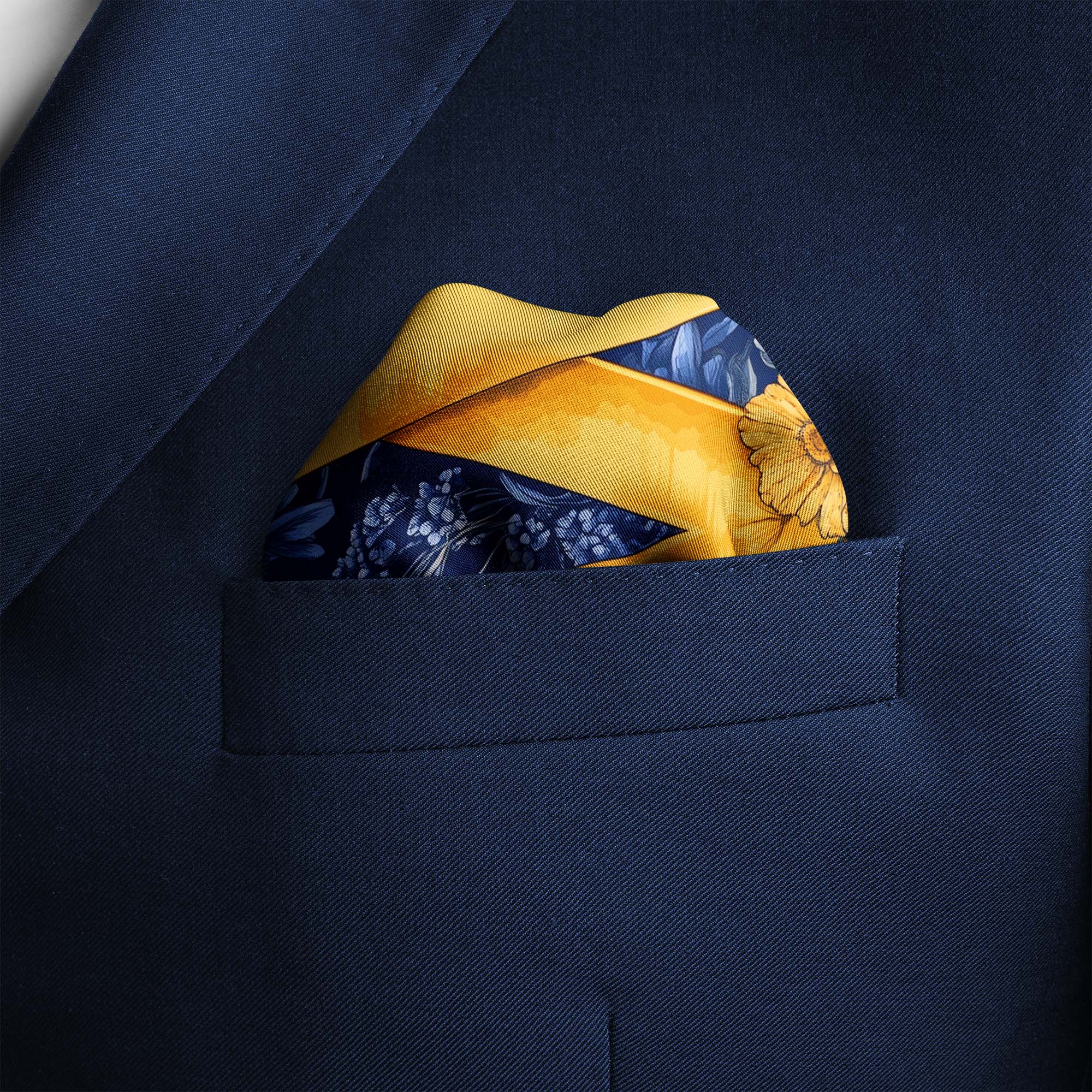 RENAISSANCE W SILK POCKET SQUARE