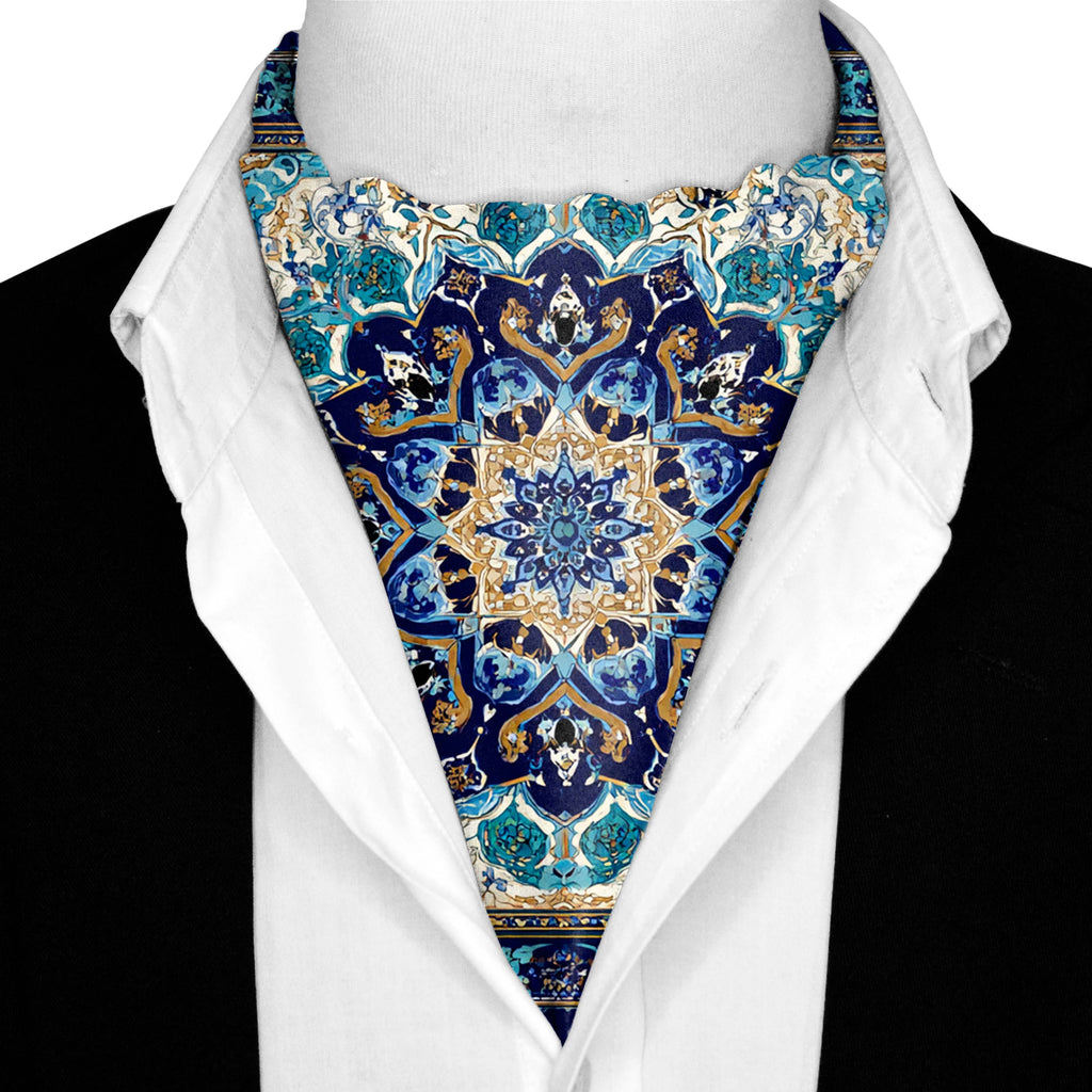 NAVARAH SILK ASCOT AND POCKET SQUARE SET – PREMIUM COLLECTION