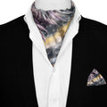 AURORA SILK ASCOT AND POCKET SQUARE SET – PREMIUM COLLECTION