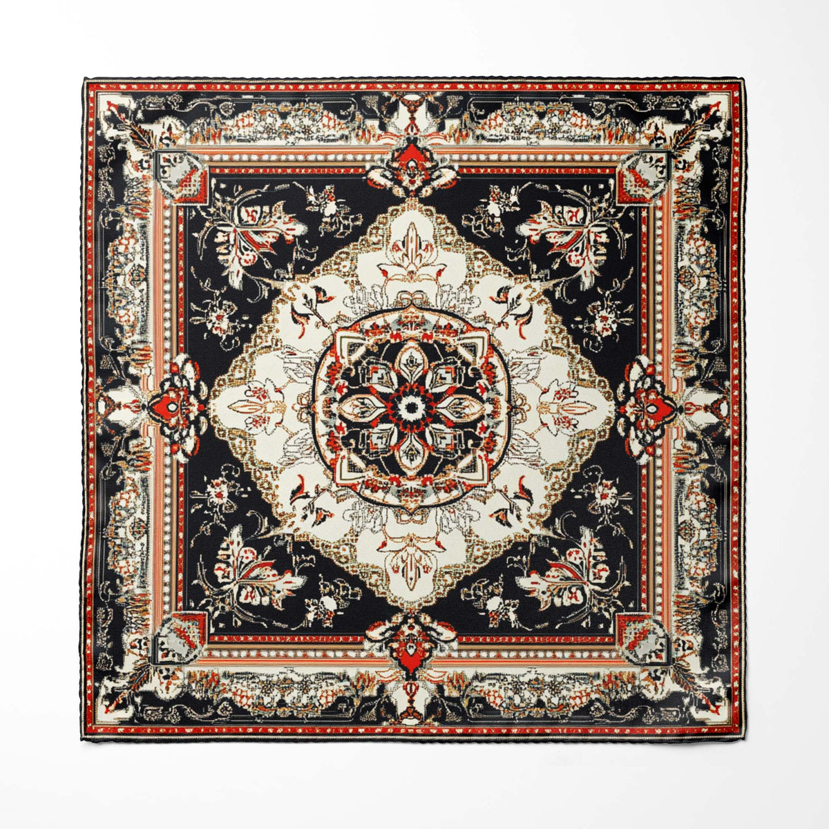 TURKISH RUG SILK POCKET SQUARE