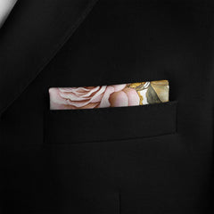 ROCOCO ROSES SILK POCKET SQUARE